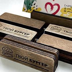 Подставка деревянная настольная (ценникодержатель)