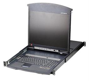 КВМ консоль ATEN 16P CAT-5 HIGH DENSITY DUAL RAIL LCD KVM. (KL1516AN-AXA-RG)