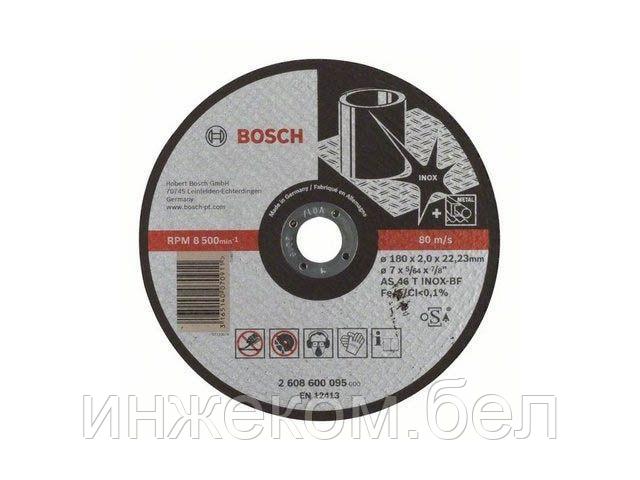 Круг отрезной 180х2.0x22.2 мм для нерж. стали Expert BOSCH