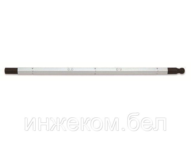 Насадка двухсторонняя шестигр.+шарик 5мм 175мм TOPTUL