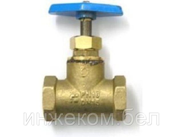 Кран вентильный 1/2" вн.-вн. PN1,6 МПа, 15Б3р, Цветлит (ЦРБ0063)