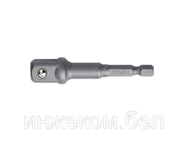 Переходник 1/4"х1/2" 72мм шуруповерт-головка TOPTUL