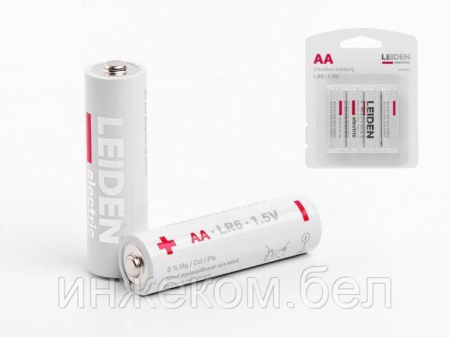 Батарейка AA LR6 1,5V alkaline 4шт. LEIDEN ELECTRIC