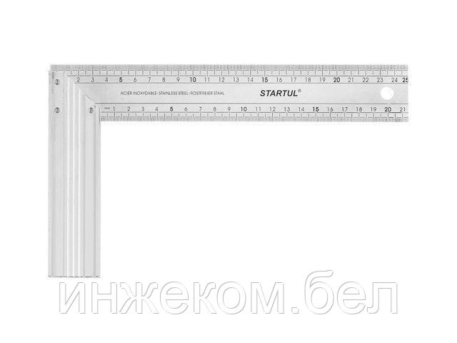 Угольник столярный 250мм сталь/алюм. STARTUL PROFI (ST3525-025)