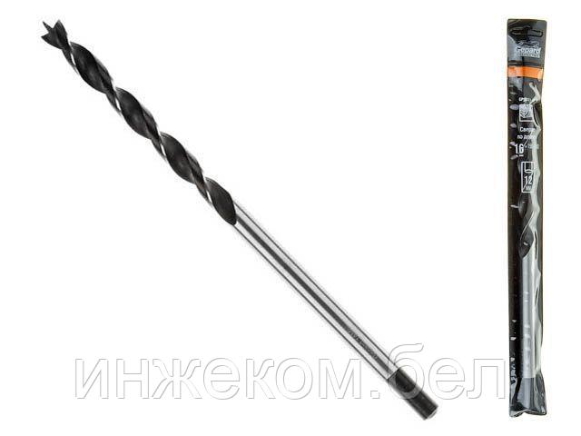 Сверло по дереву 16х150х300 ц/х GEPARD (хвостовик 12мм)