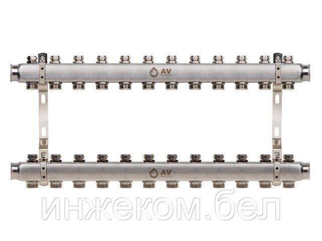 Коллекторная группа AVE162, 12 вых. AV Engineering (PRO серия Для отопления (радиаторы))