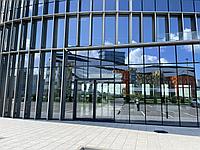 Раздвижные автоматические двери из алюминия