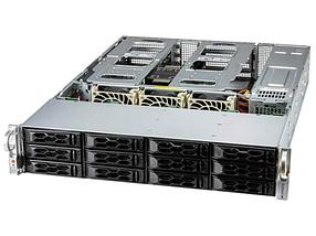 Серверная платформа Supermicro SuperServer 2U 521C-NR noCPU(1) 4th/5th Gen(MCC Carrier)/ noDIMM(16)/ 12x3,5"/