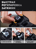 Шнурки автоматические с фиксатором 1 пара, Sport черные, фото 5