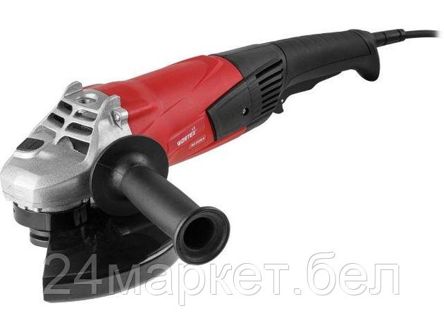 Двуручная углошлифмашина WORTEX LX AG 2326-4 в кор. (2000 Вт, 6500 об/мин, плав.пуск, поворот.рукоятка), фото 2