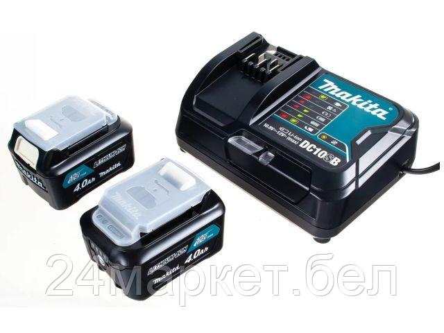 Аккумулятор BL1041B 4.0 Ah (2 шт) + зарядное DC10SB MAKITA в кейсе 197641-2