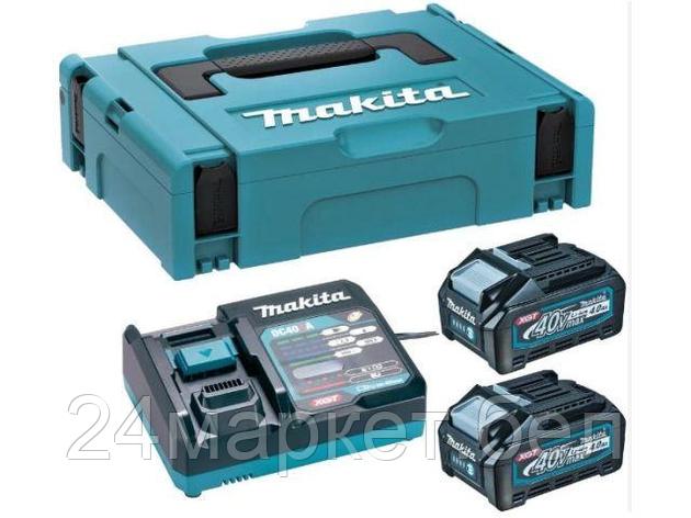 Комплект аккумулятор PSK (XGT, 2x5.0Ач, DC40RA, Makpac 2) (Набор) (MAKITA) 191V40-2, фото 2
