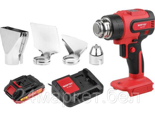 Аккум. термовоздуходувка WORTEX CHG 5518 в кор. ALL1 XLT SET 18 В, 1 скор., 300-550 °C 1333610, фото 2