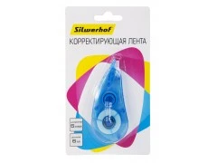 Корректирующая лента в роллере Silwerhof 443017, 5мм х 6м, блистер