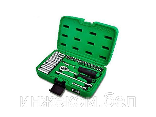 Набор головок 1/4" 4-13мм 24предм. 6гр. TOPTUL