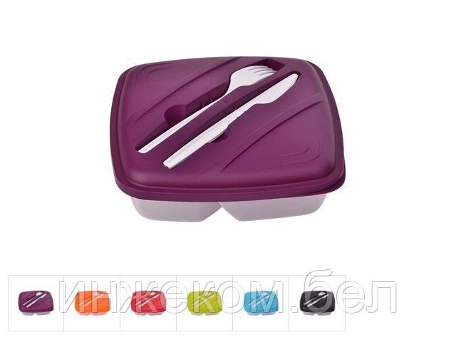 Контейнер Easy Lunch (Легкий обед) 19,5х19,5 см д/пищ. продуктов, DRINA (цвета в ассортименте)
