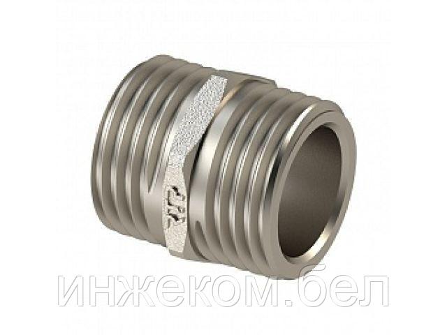Ниппель 1 1/4" нар.-нар. никел., РТП (РосТурПласт)