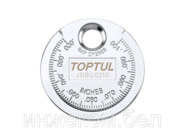 Приспособление типа "монета" для проверки зазора между электродами свечи TOPTUL