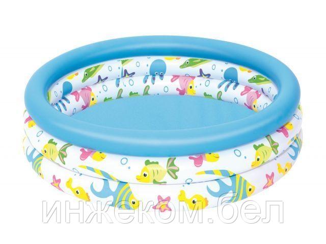 Надувной детский бассейн Coral Kids, 102х25 см, BESTWAY (от 2 лет)