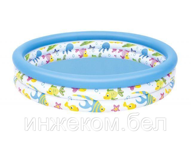 Надувной детский бассейн Coral Kids, 122х25 см, BESTWAY (от 2 лет)