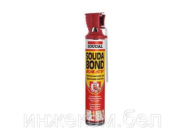 Клей-пена полиуретановая "SOUDABOND Easy" с аппликатором GENIUS GUN 750 мл (SOUDAL)