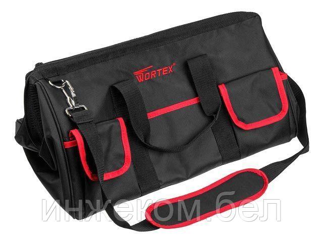 Сумка для инструмента WORTEX BA 1846 нейлон, 460x300x280, вес до 18 кг (Общее кол-во отсеков: 14)