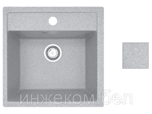 Мойка кухонная из искусственного камня STAR серый 510х505 мм, AV Engineering
