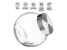 Банка для сыпучих продуктов стеклянная 1500 мл, серия Wella (Вэлла)  PERFECTO LINEA (Банка стеклянная с