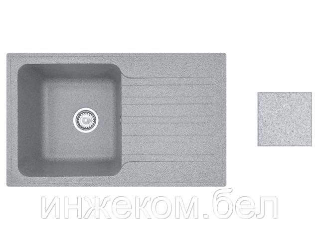Мойка кухонная из искусственного камня ART серый 770х475 мм, AV Engineering