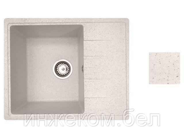 Мойка кухонная из искусственного камня PLATINUM песочный 570х465 мм, AV Engineering