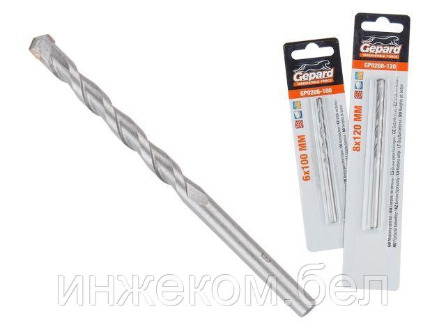 Сверло по бетону 12х150мм GEPARD (GP0212-150) (победитовое ударное)
