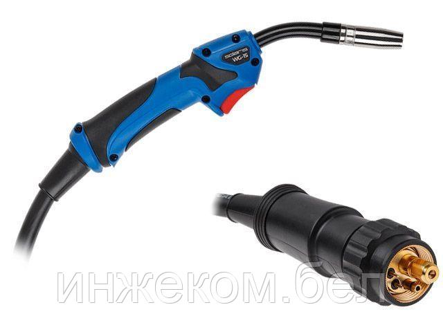 Горелка сварочная MIG MAG WG-15 (3м, 180А) SOLARIS (CO2: 180 A, Ar (Ar+CO2): 150 A, 0.6-1.0 мм, ПВ - 45%, 3