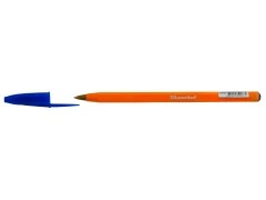 Ручка шариковая Silwerhof ORANGE 1465258, 0.7мм шестигр. корпус пластик 1цв. синие чернила