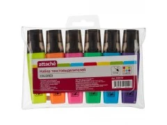 Набор текстовыделителей Attache Colored 1-5мм набор 6цветов, арт.958570