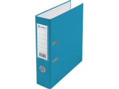 Папка регистратор А4, ПВХ LAMARK, 80 мм, с мет. уголком, голубой, арт.AF0600-LB1