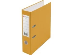 Папка регистратор А4, ПВХ LAMARK, 80 мм, с мет. уголком, жёлтый, арт.AF0600-YL1
