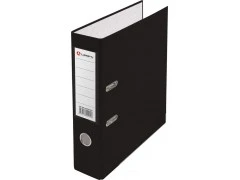 Папка регистратор А4, ПВХ LAMARK, 80 мм, с мет. уголком, черный, арт.AF0600-BK1