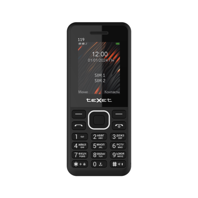 Мобильный телефон TeXet TM-119 черный