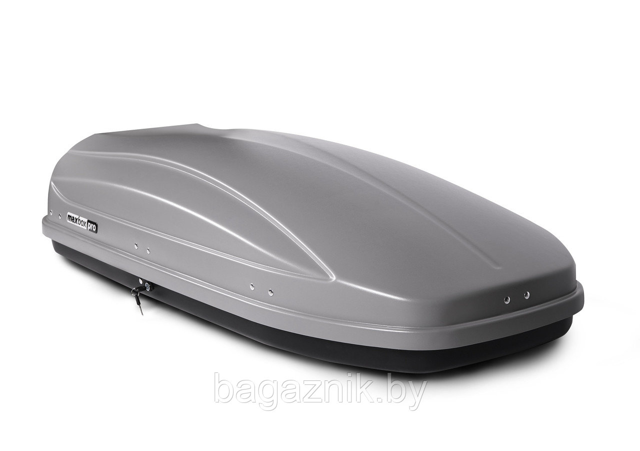 Автобокс MaxBox PRO 460 (средний) (175х84х42см) двухсторонний, серый