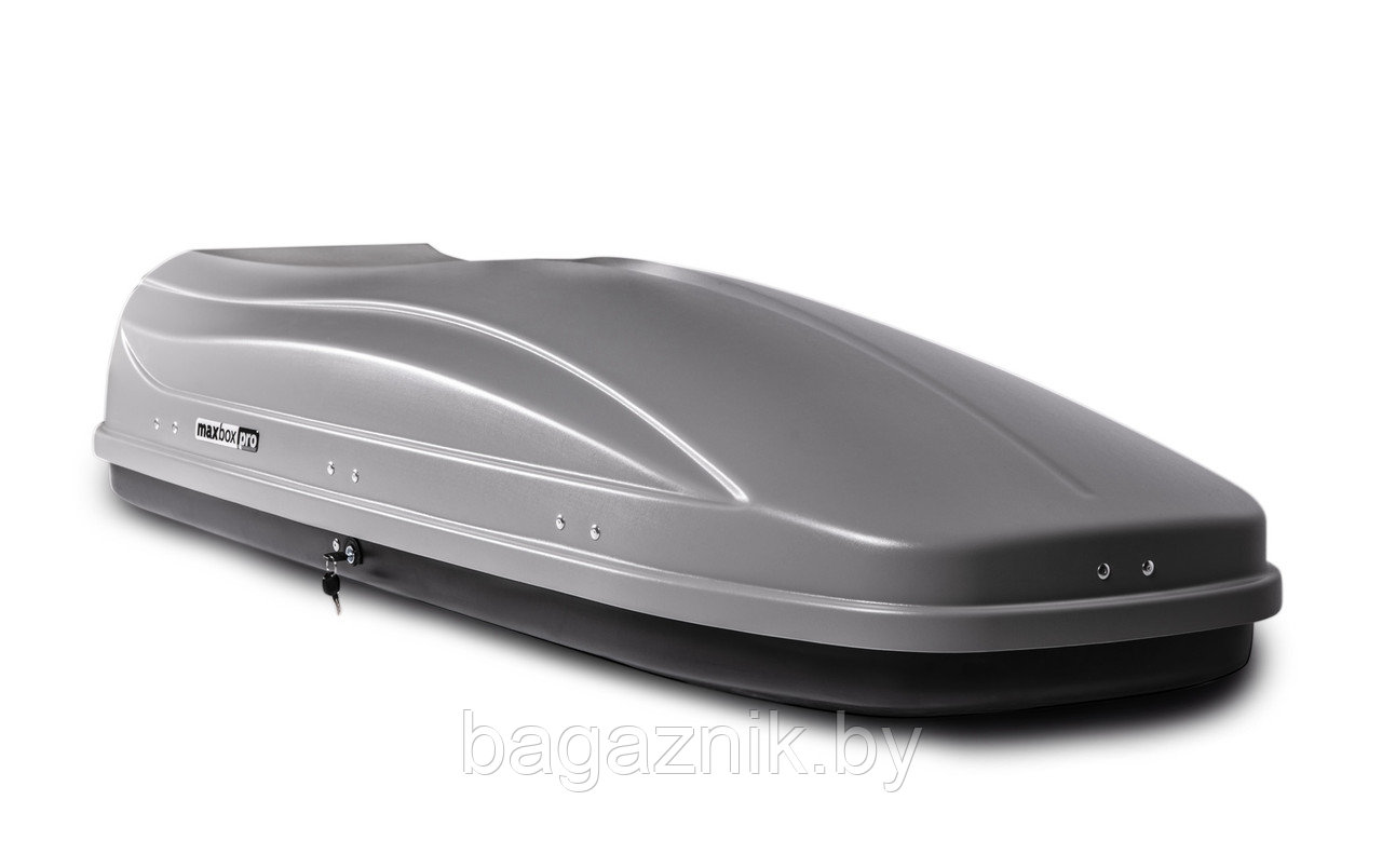 Автобокс MaxBox PRO 520 (большой) (196х80х43см) двухсторонний, серый