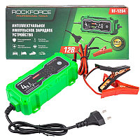 RF-1204 RockFORCE Устройство зарядное импульсное для АКБ с цифровым дисплеем (12В,автостоп,функция