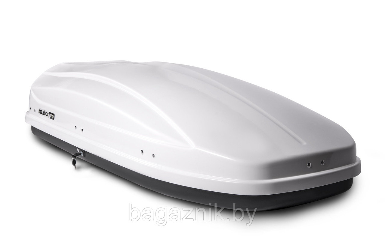 Автобокс MaxBox PRO 460 (средний) (175х84х42см) двухсторонний, белый глянец