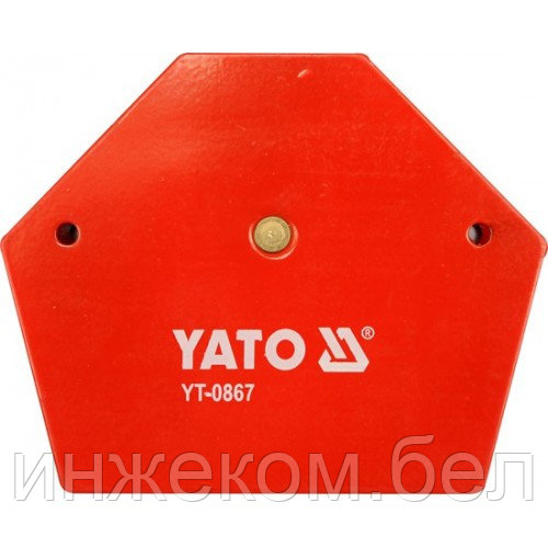 Фиксатор магнитный для сварочных рабор 111х136мм max 34кг "Yato"