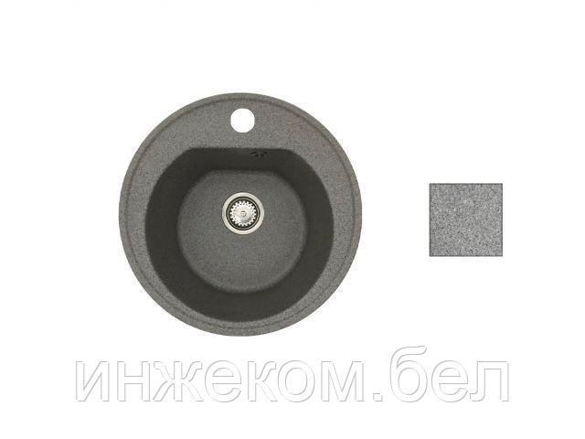 Мойка кухонная из искусственного камня RICHI серый 510х510 мм, AV Engineering