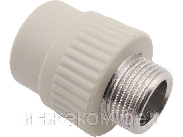 Ниппель ПП комб. нар. 32x1" сер. FV Plast (Под заказ кратно коробкам)