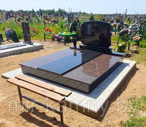 ДВОЙНОЙ ПАМЯТНИК С ПОСЛЕДУЮЩИМ "ПОДЗАХОРОНЕНИЕМ"