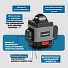 Лазерный нивелир (уровень) ProfiPower NL-7016G (со штативом, 16 лучей, зеленый луч, сумка, 2 АКБ 4 А/ч) E0070, фото 2