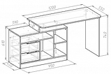 Письменный стол Мебель-Класс Имидж-3 (сосна), фото 2
