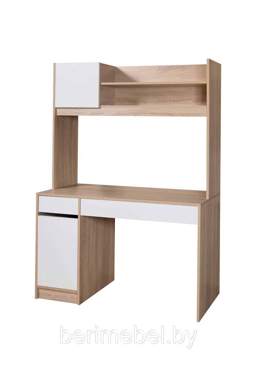 Письменный стол Вегас-1 Мебель-Класс (белый/дуб сонома)