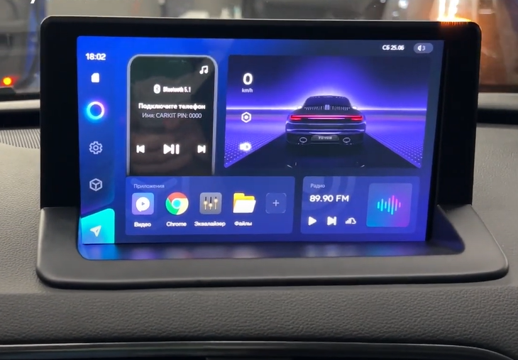 Штатная магнитола Canbox для Audi Q3 2011-2018 на Android 10 (4G-SIM, 2/32, DSP, QLed)